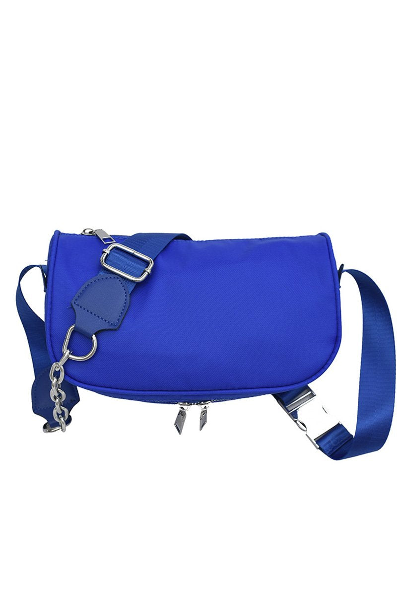 MULTI ZIPPER POCKET CASUAL MESSENGER BAG