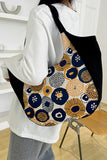 MODERN PATTERNED CASUAL CANVAS SHOULDER BAG