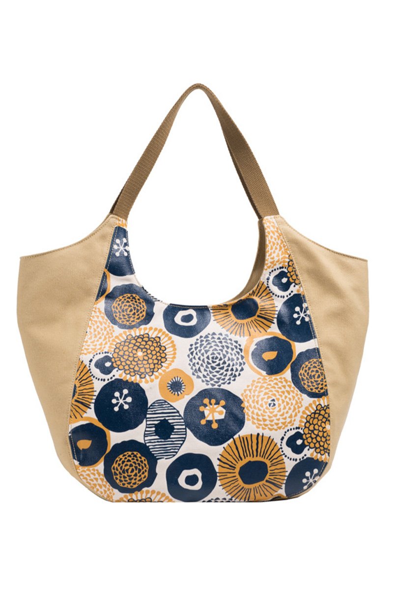 MODERN PATTERNED CASUAL CANVAS SHOULDER BAG