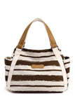 STRIPE PATTERNED DANDY CANVAS BAG