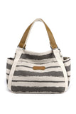 STRIPE PATTERNED DANDY CANVAS BAG