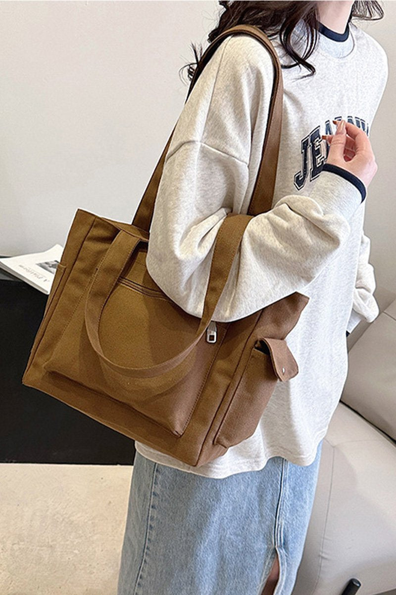 MULTI POCKET BASIC SHOPPERS BAG