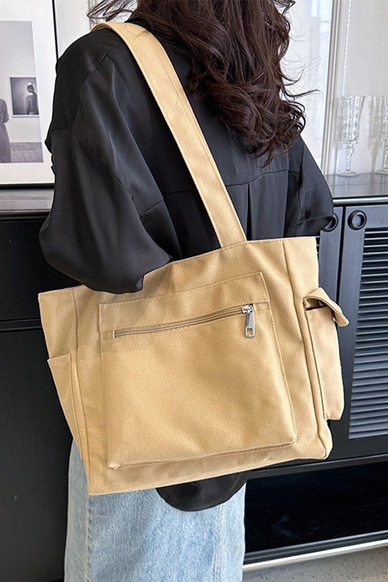 MULTI POCKET BASIC SHOPPERS BAG