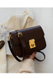 SIMPLE BUCKLED SMALL SQUARE CROSS BODY BAG