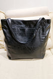 WOMEN SOFT PU LEATHER TOTE BAG