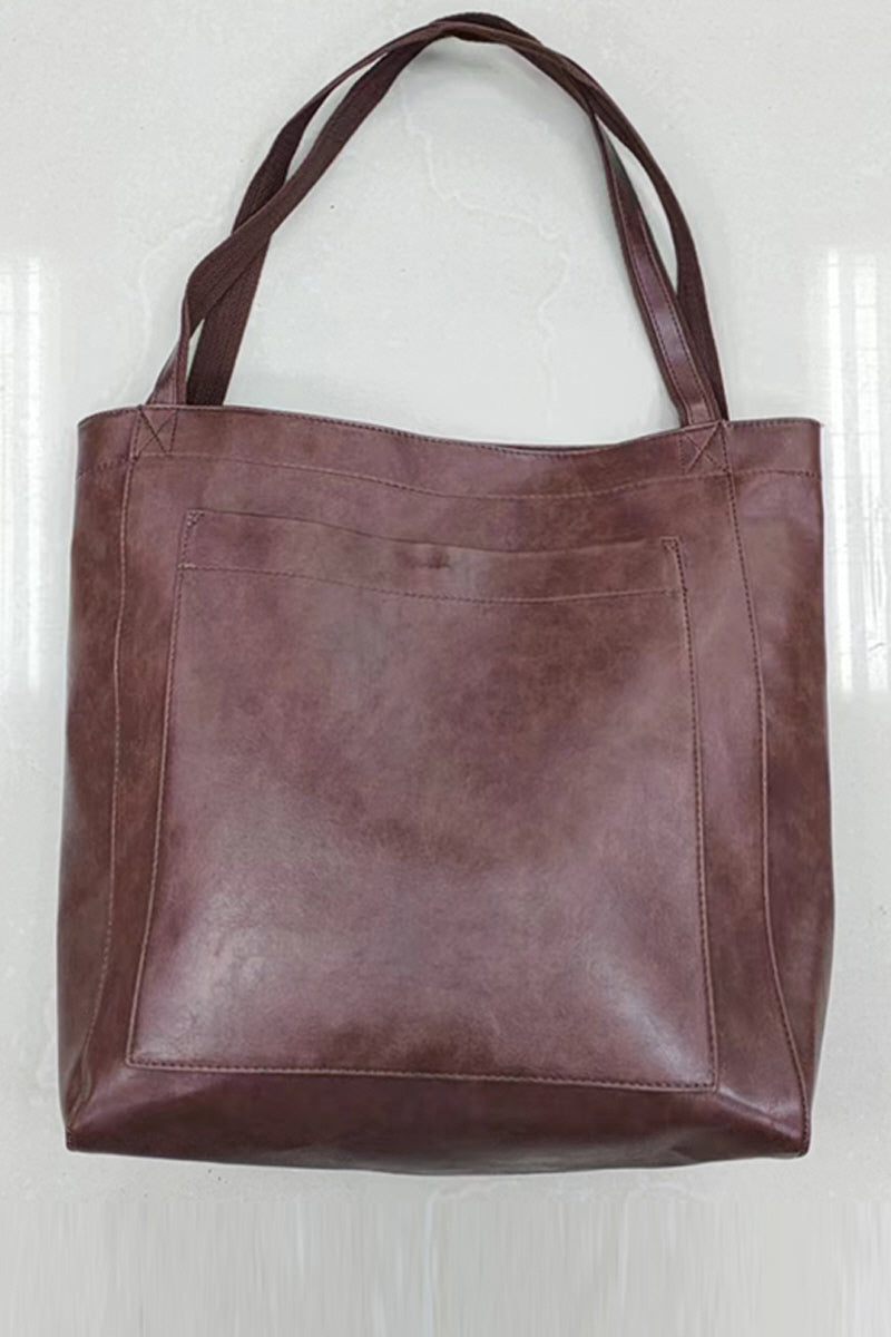 WOMEN SOFT PU LEATHER TOTE BAG