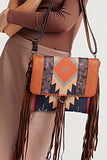 WOMEN VINTAGE TASSEL ONE SHOULDER DIAGONAL BAG