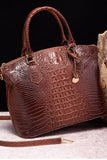 FASHION HANDBAG SHELL BAG CROCODILE DESIGN