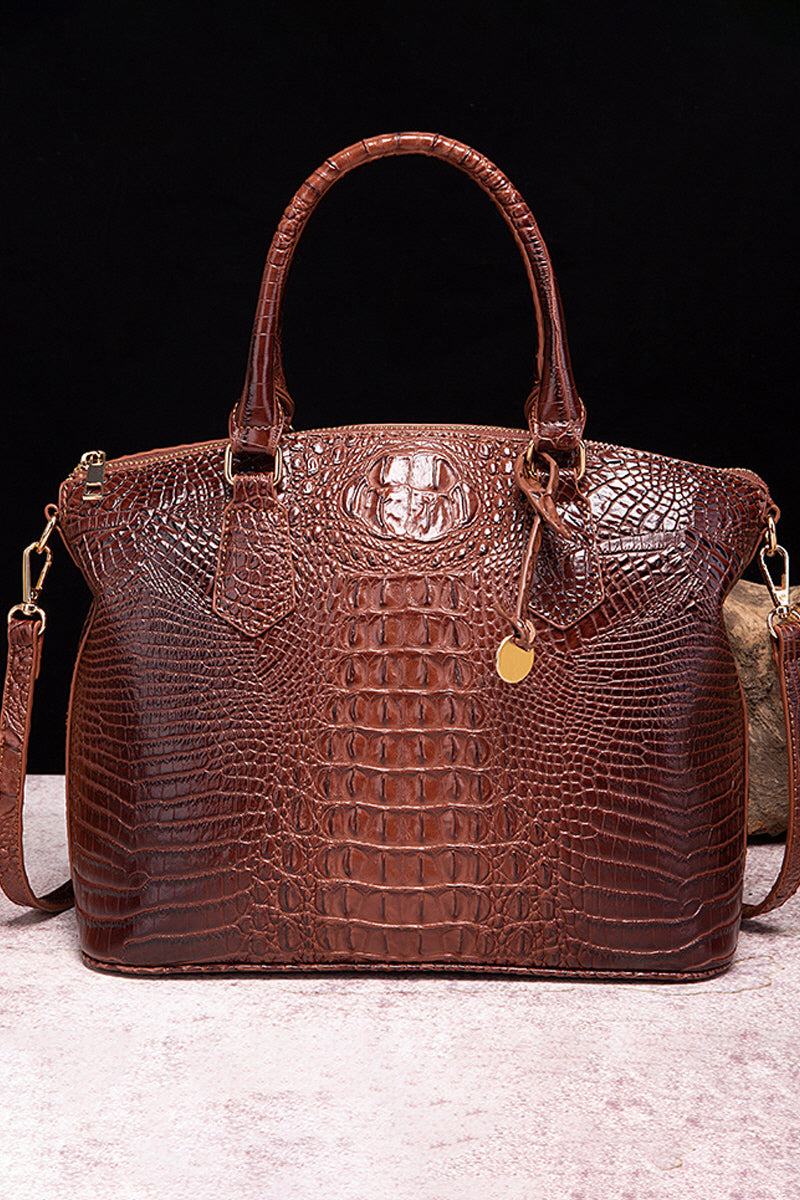 FASHION HANDBAG SHELL BAG CROCODILE DESIGN