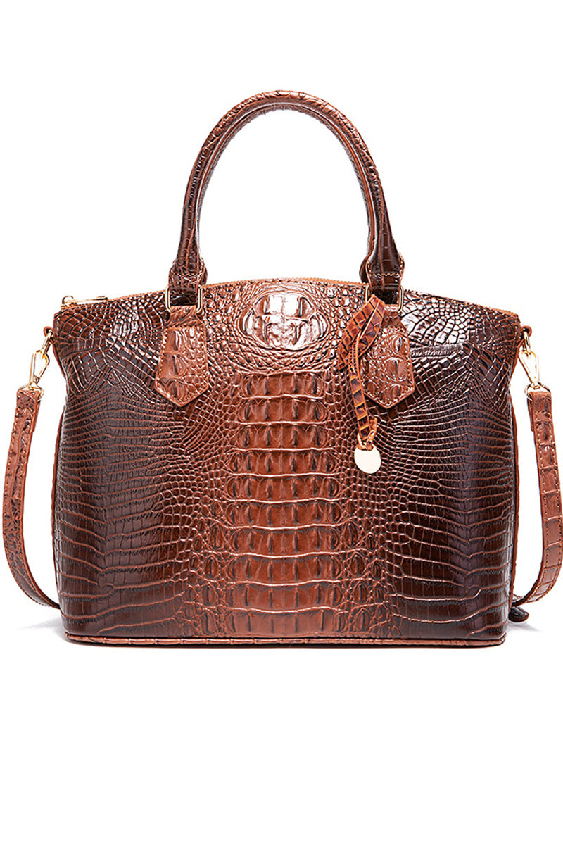 FASHION HANDBAG SHELL BAG CROCODILE DESIGN