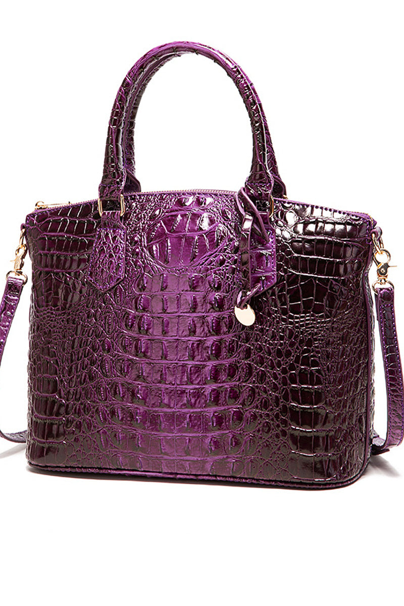 FASHION HANDBAG SHELL BAG CROCODILE DESIGN