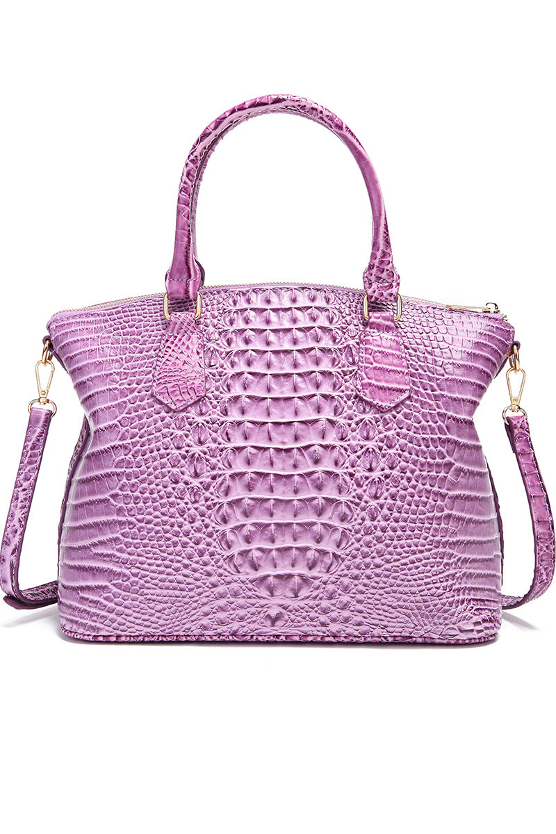 FASHION HANDBAG SHELL BAG CROCODILE DESIGN