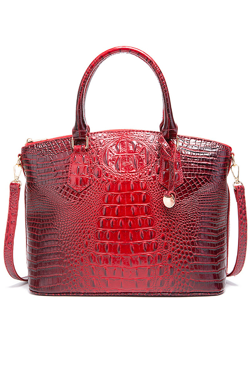 FASHION HANDBAG SHELL BAG CROCODILE DESIGN