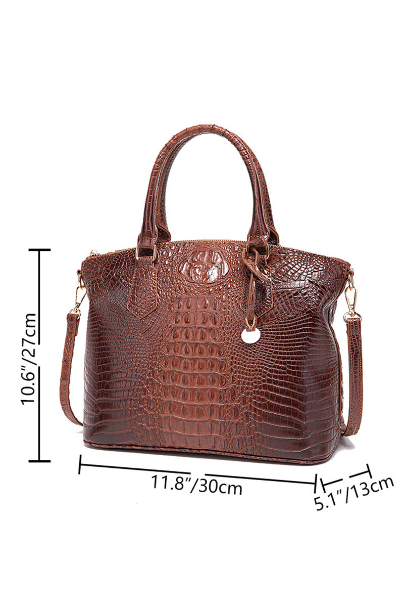 FASHION HANDBAG SHELL BAG CROCODILE DESIGN