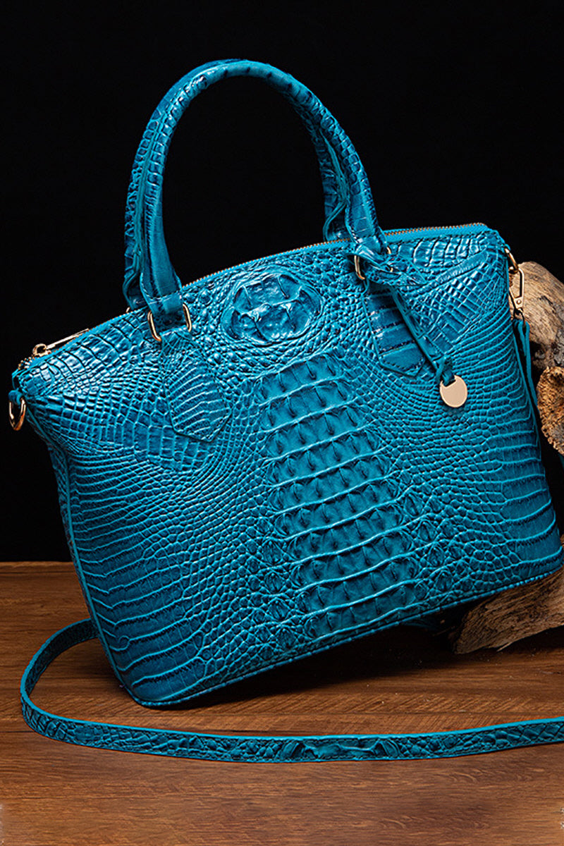 CROCODILE PATTERN HANDBAG SHOULDER BAG