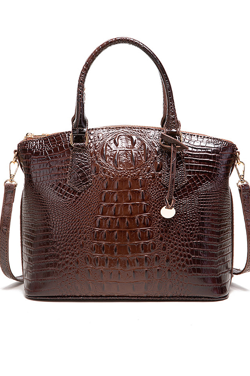 CROCODILE PATTERN HANDBAG SHOULDER BAG