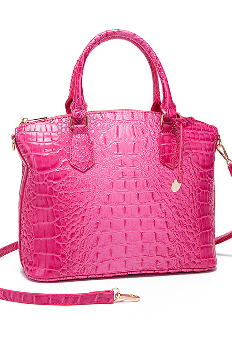 CROCODILE PATTERN HANDBAG SHOULDER BAG