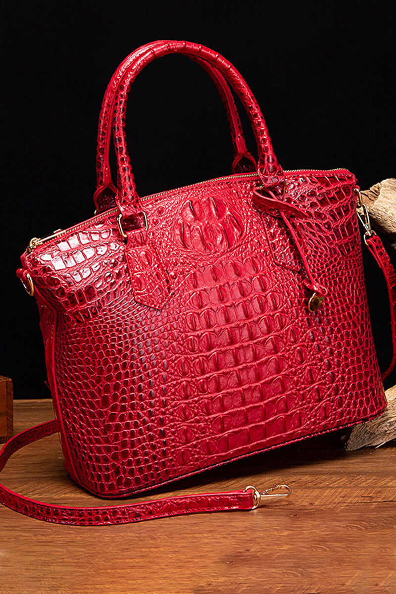 CROCODILE PATTERN HANDBAG SHOULDER BAG