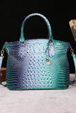 CLASSY CROCODILE PATTERN TOP HANDLE BAG