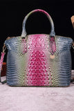 CLASSY CROCODILE PATTERN TOP HANDLE BAG