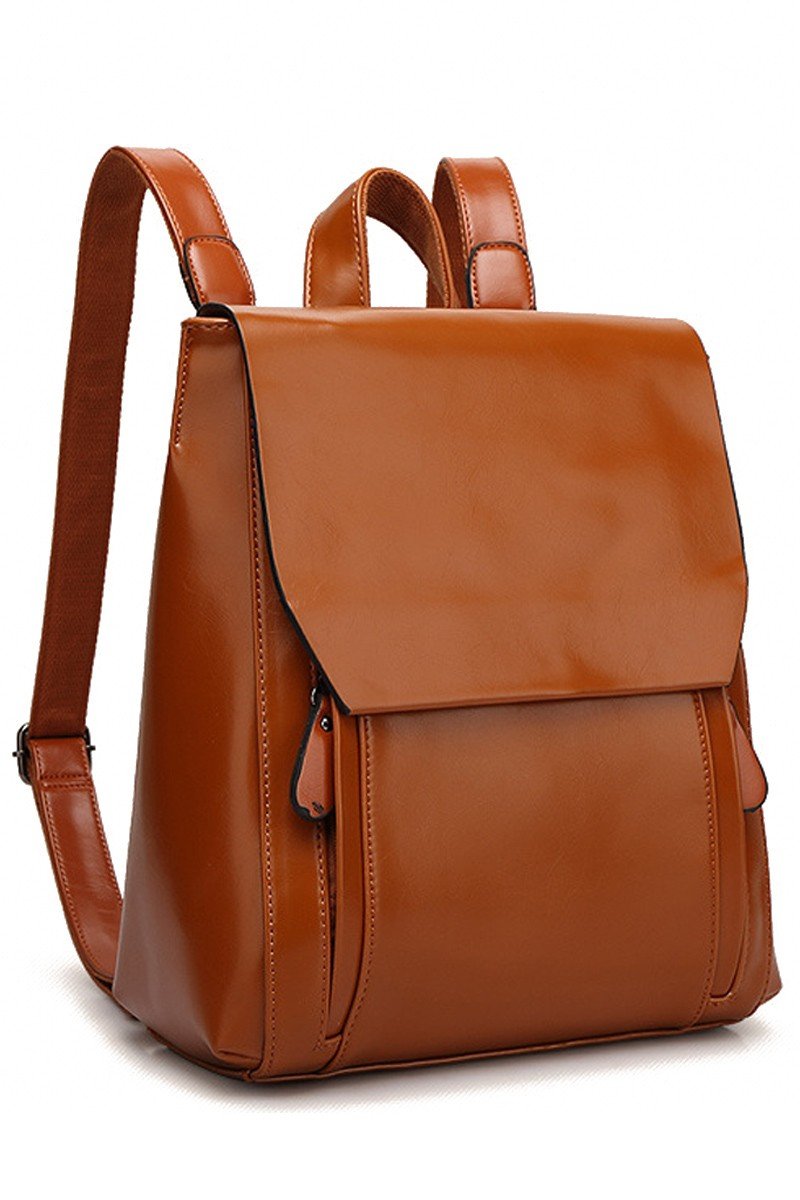 SOLID COLOR TREND FASHION BACKPACK