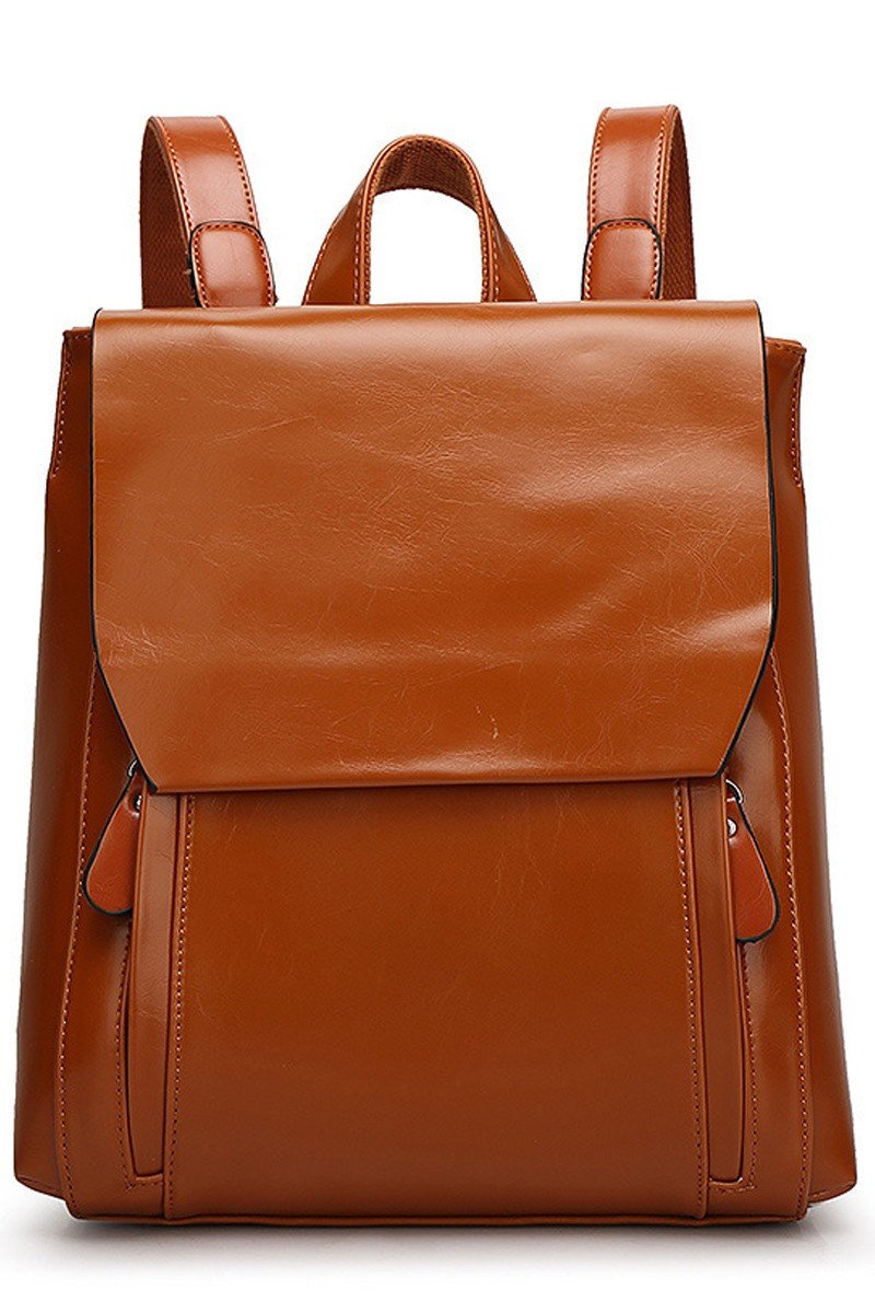 SOLID COLOR TREND FASHION BACKPACK