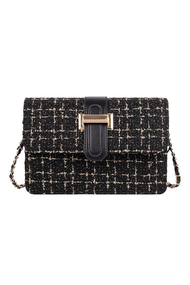 WOOLEN CHAIN SMALL SQUARE BAG