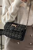 WOOLEN CHAIN SMALL SQUARE BAG