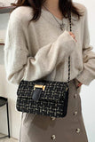 WOOLEN CHAIN SMALL SQUARE BAG