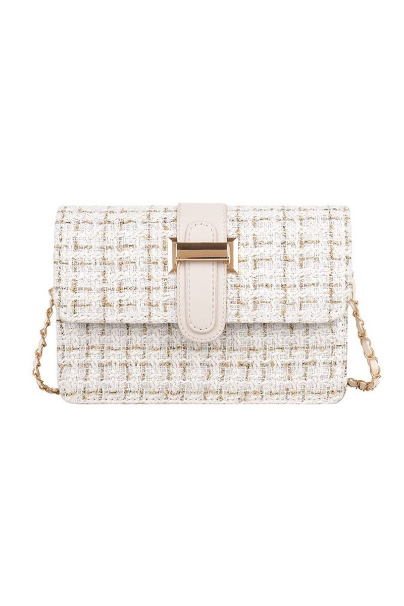 WOOLEN CHAIN SMALL SQUARE BAG