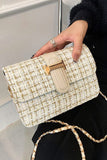 WOOLEN CHAIN SMALL SQUARE BAG