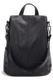 FAUX LEATHER STRAP TREND MODERN BACKPACK PURSE