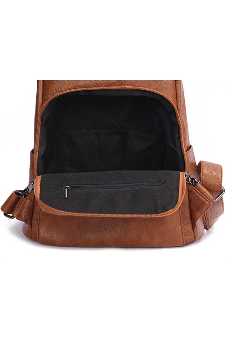 FAUX LEATHER STRAP TREND MODERN BACKPACK PURSE