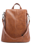 FAUX LEATHER STRAP TREND MODERN BACKPACK PURSE