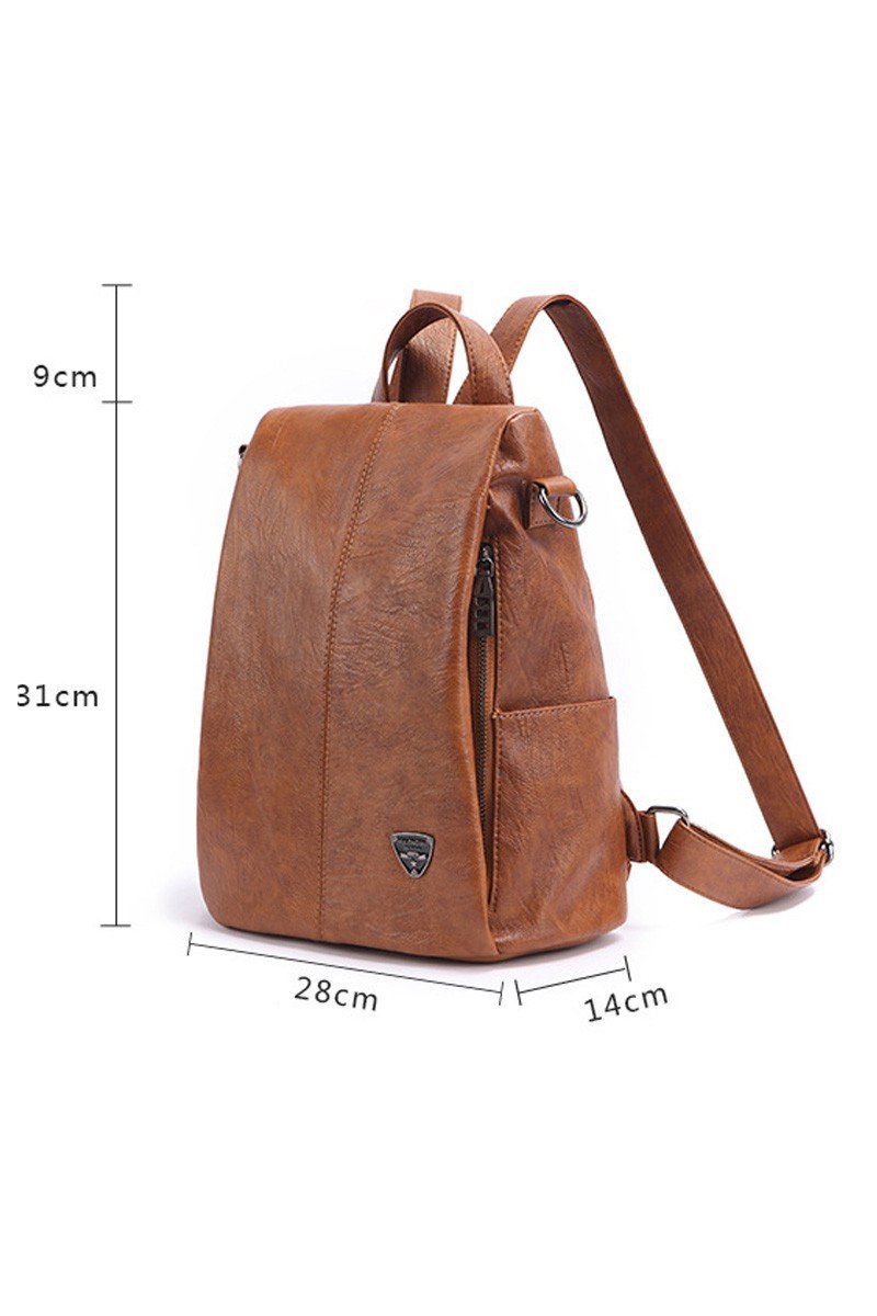 FAUX LEATHER STRAP TREND MODERN BACKPACK PURSE