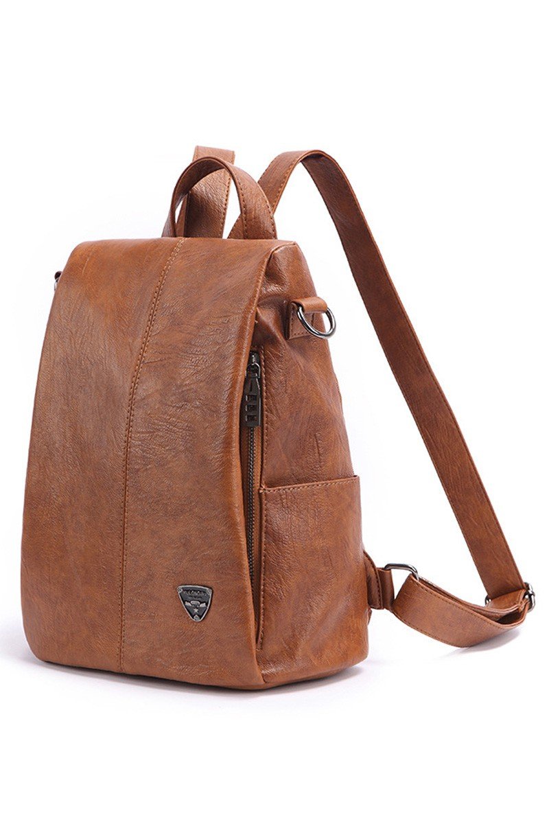 FAUX LEATHER STRAP TREND MODERN BACKPACK PURSE