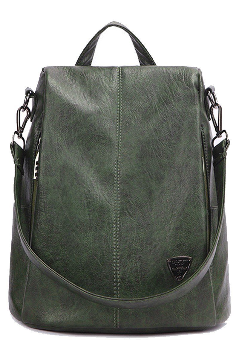 FAUX LEATHER STRAP TREND MODERN BACKPACK PURSE