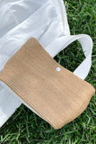 BEACH VACATION WOVEN STRAW BAG