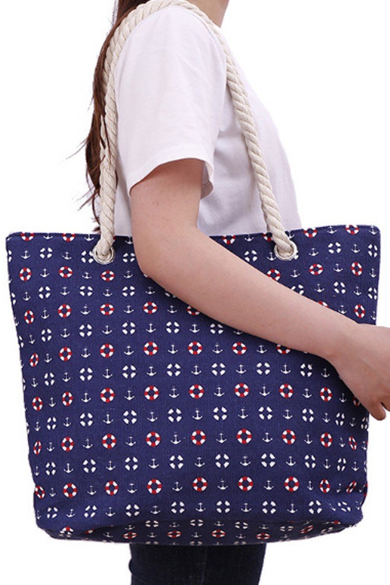 PATTERNED COOL LIGHT FASHION BEACH BAG