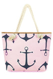 ANCHOR PATTERNED FASHION CASUAL BEACH BAGS