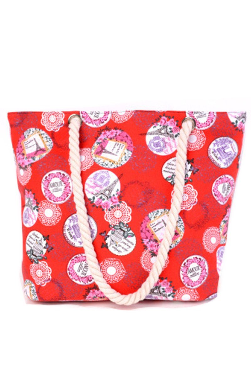 PATTERNED LIGHT FASHION BEACH BAGS