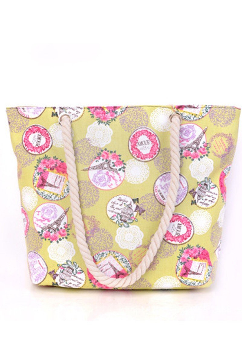 PATTERNED LIGHT FASHION BEACH BAGS