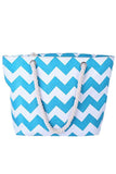 W PATTERNED COOL SHOPPER BEACH BAGS