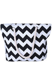 W PATTERNED COOL SHOPPER BEACH BAGS