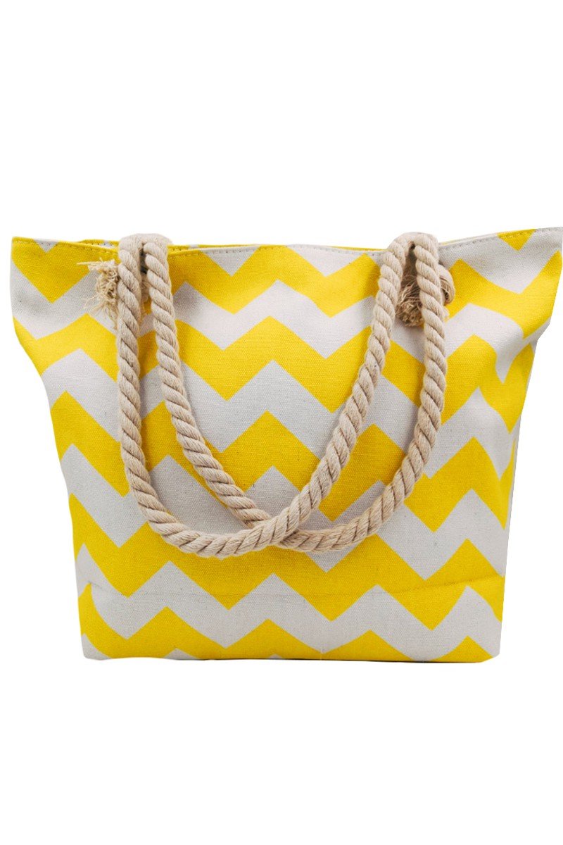 W PATTERNED COOL SHOPPER BEACH BAGS