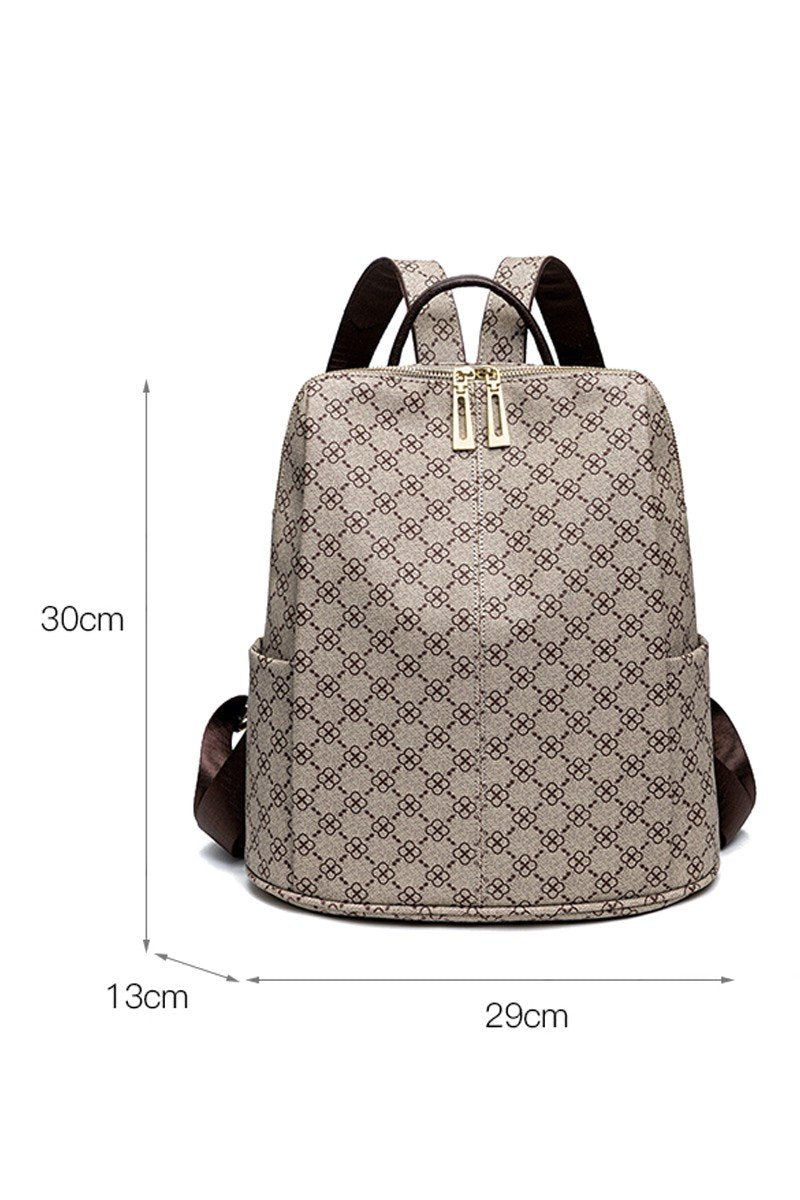 PRINTED PATTERN FASHION BACKPACK