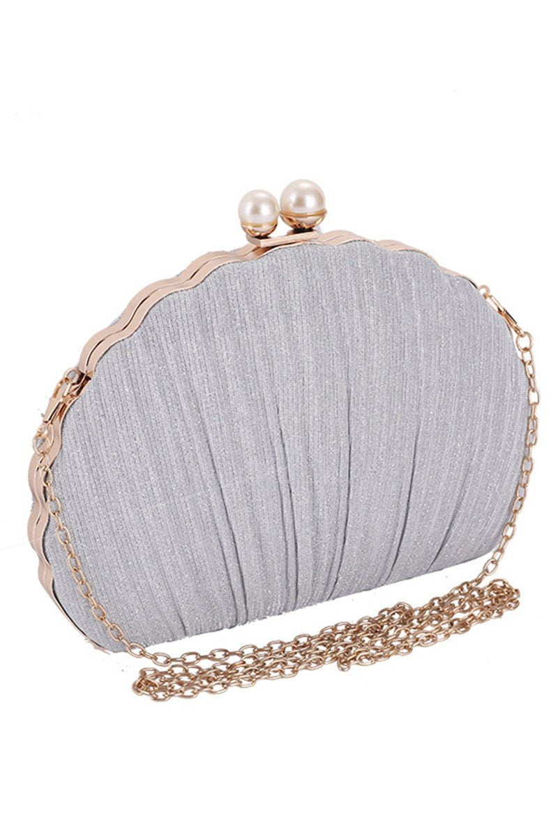 GLITTER PEARL EVENING CLUTCH BAG