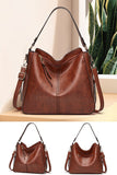 DANDY SHOULDER STRAP PU FASHION TOTE BAG