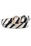 PATTERNED TRENDY RING BUCKLE BELT