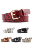 SNAKE SKIN PATTERN CASUAL BELT